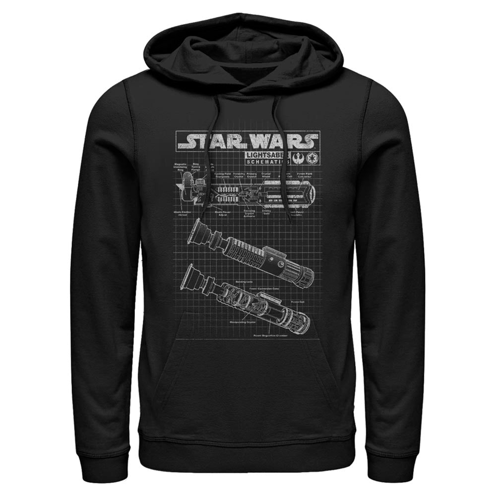 Star Wars Lightsaber Diagram Unisex Hoodie Sweatshirt