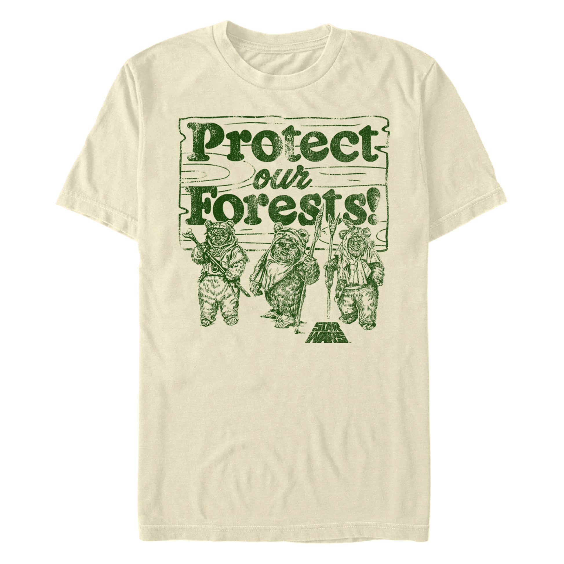 Star Wars Ewok Protect Our Forests Natural Unisex T-Shirt