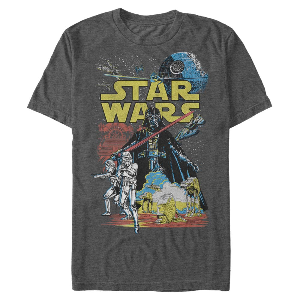 Star Wars Classic Galactic Battle Unisex T-Shirt Charcoal