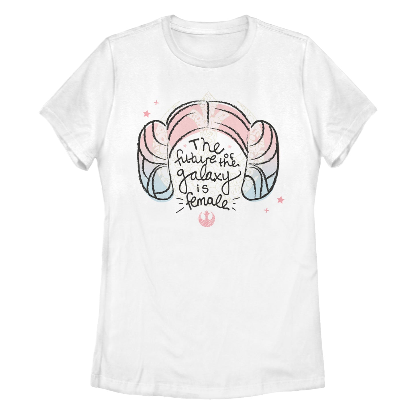 Star Wars Princess Leia The Future of the Galaxy is Female Women's White T-Shirt
