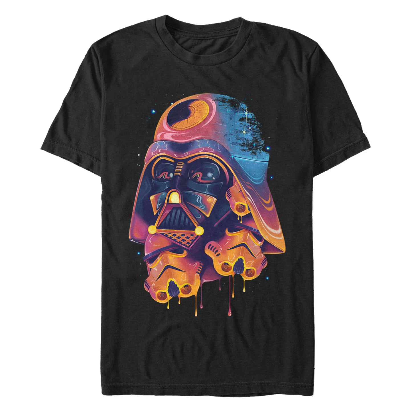 Star Wars Darth Vader Melting Colors Black Unisex T-Shirt