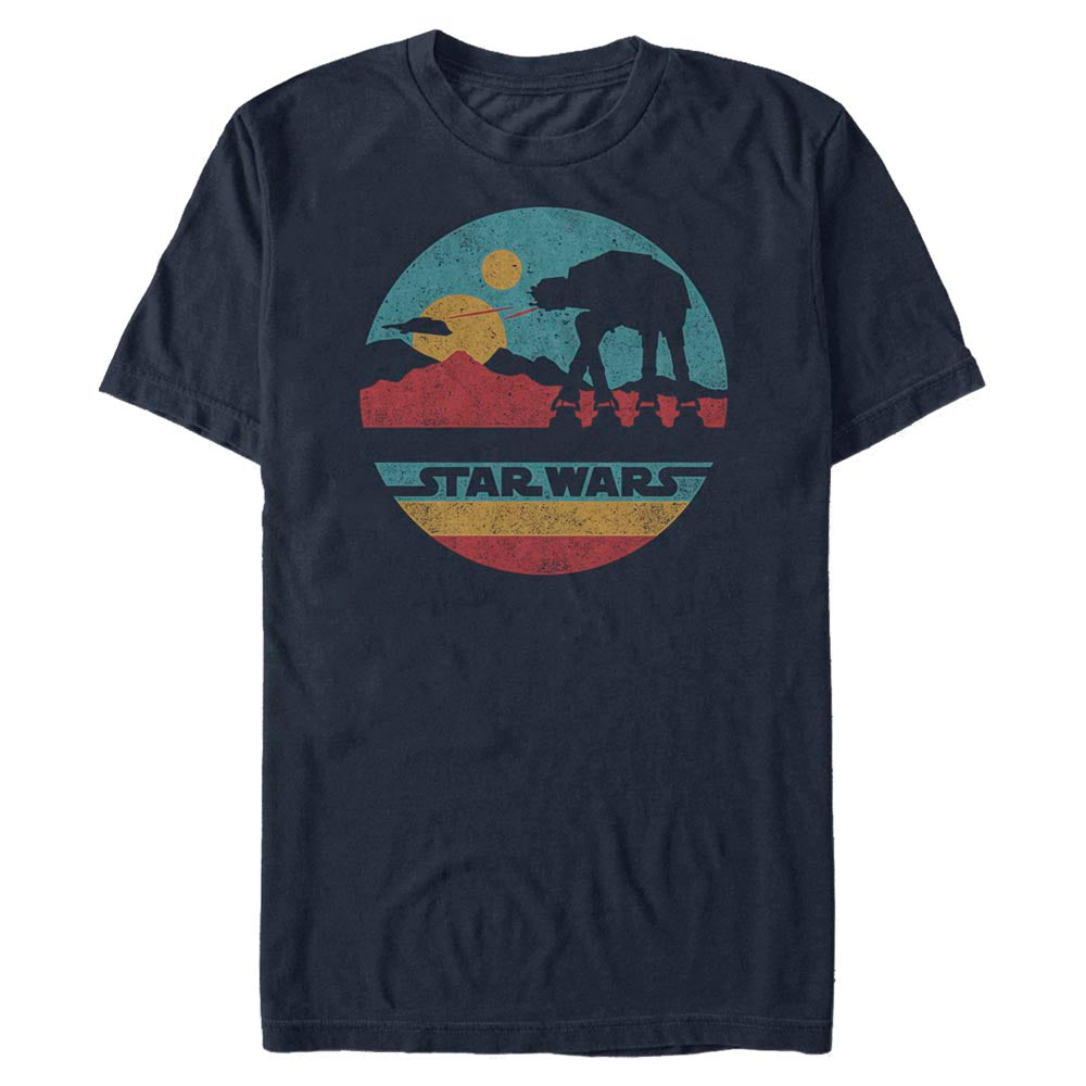 Star Wars At-At Mountain Navy Unisex T-Shirt