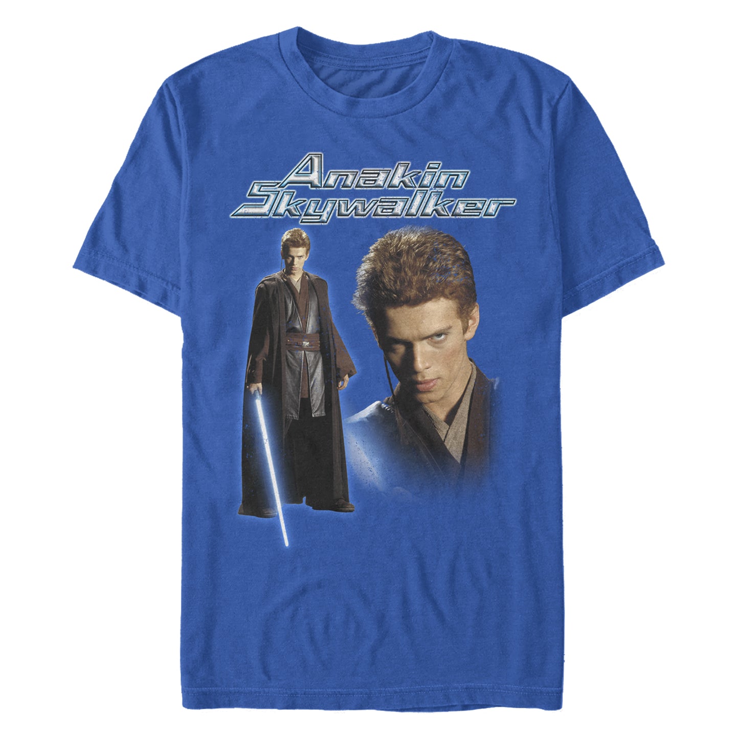 Star Wars Anakin Skywalker Lightsaber Royal Unisex T-Shirt