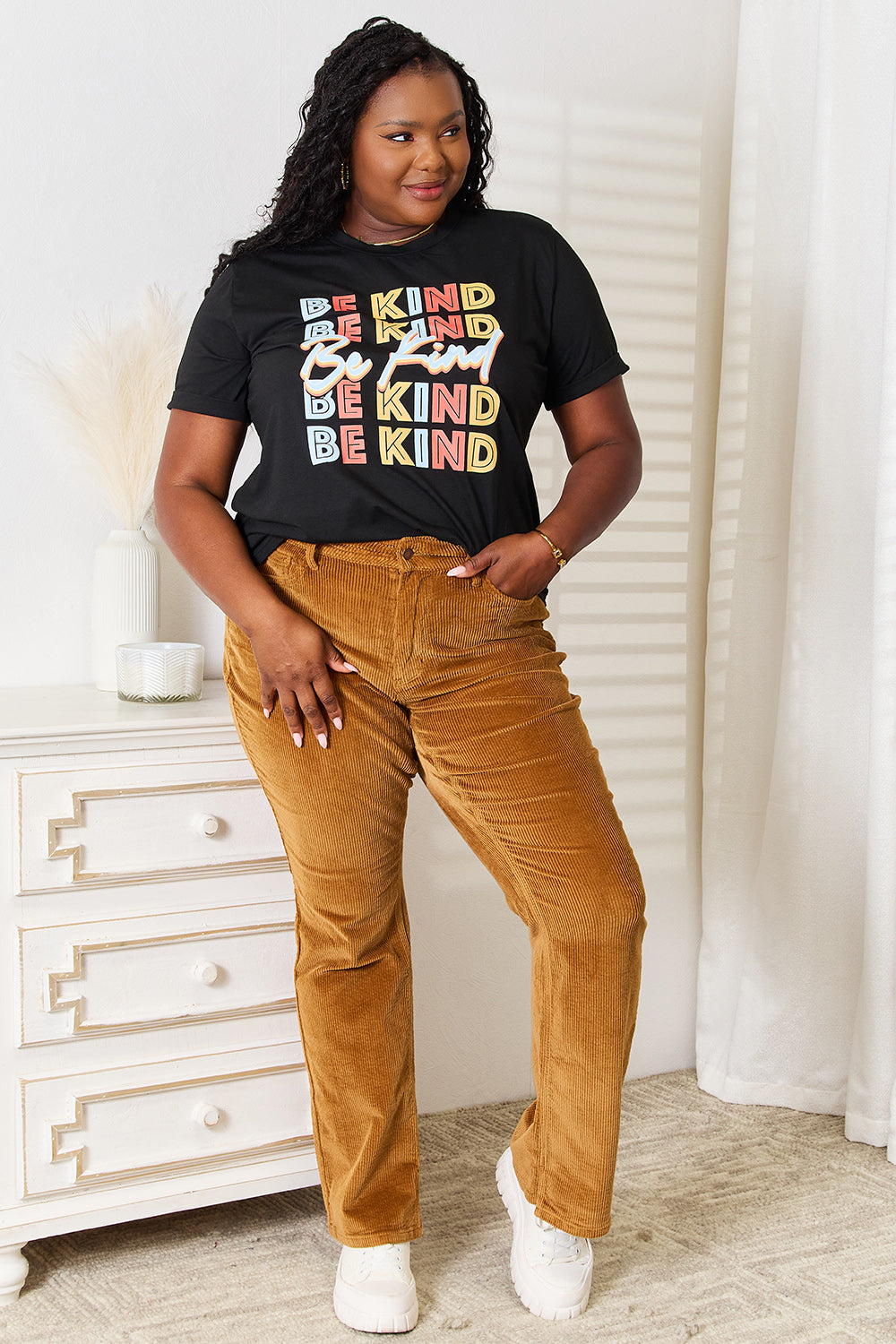Be Kind Black Graphic Tee