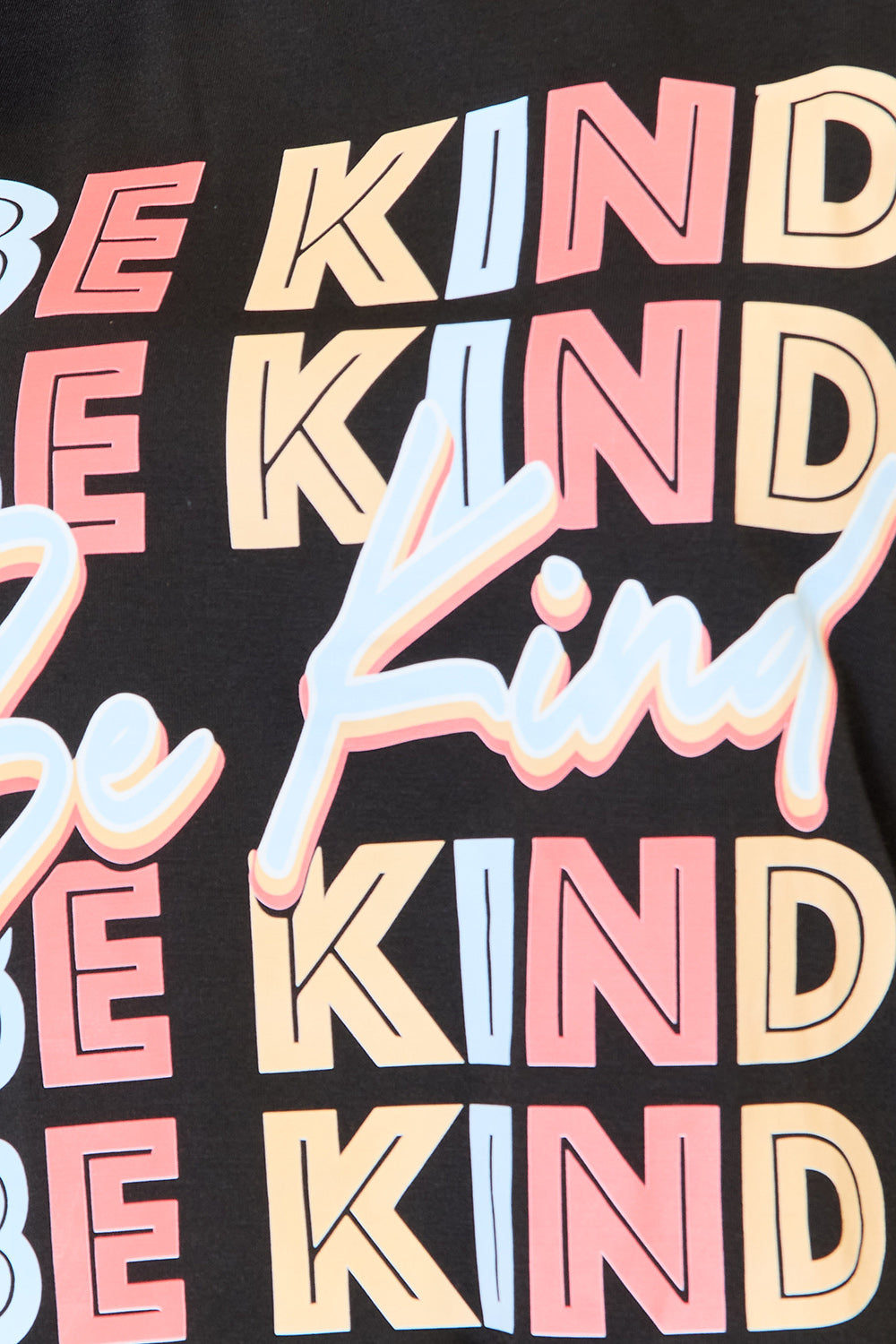 Be Kind Black Graphic Tee