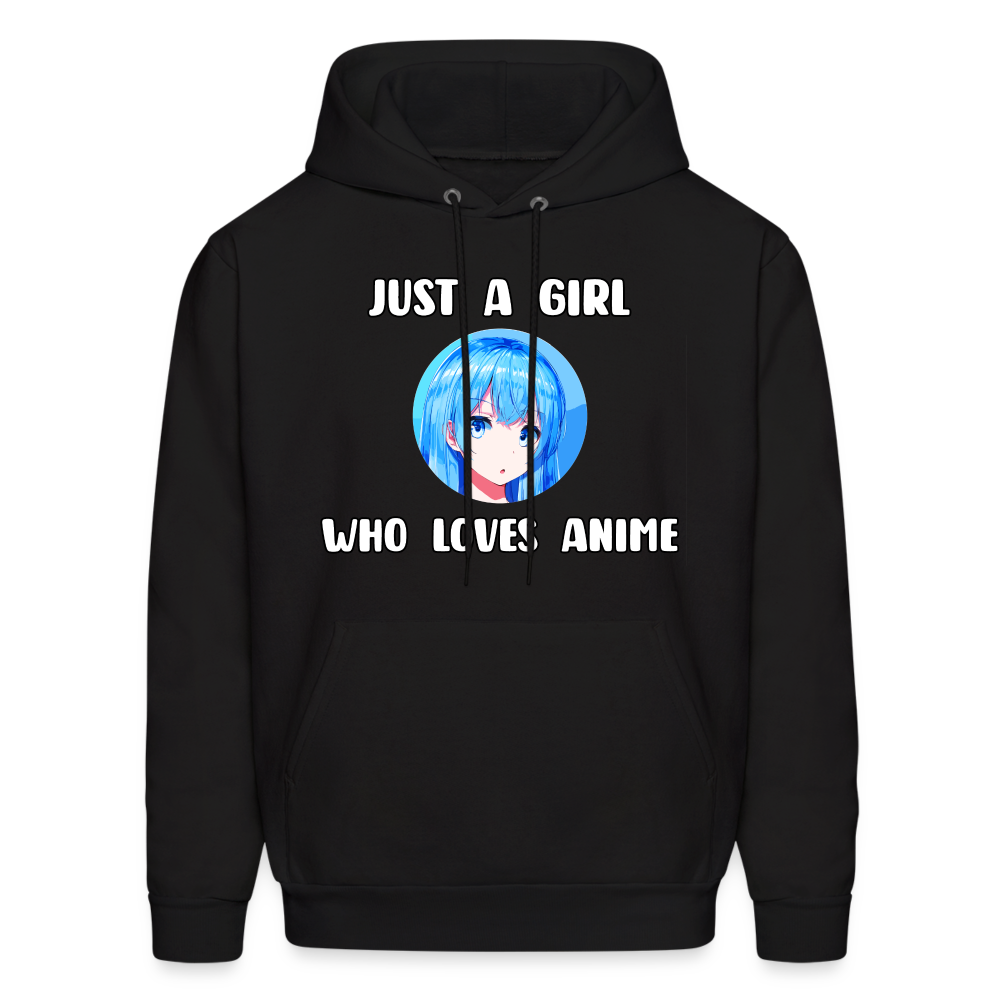 Just A Girl Who Loves Anime Lover Hoodie - black
