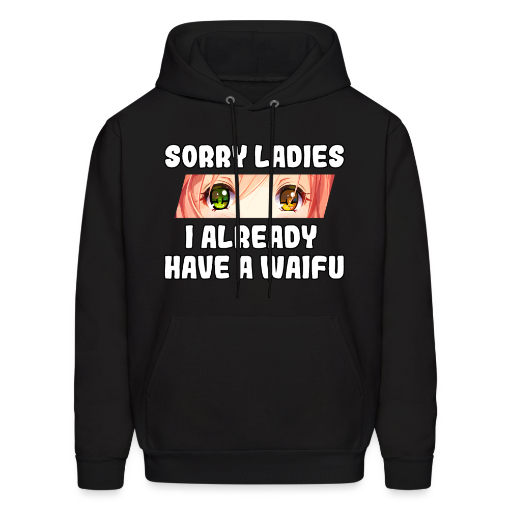 Waifu Anime Lover Hoodie - black