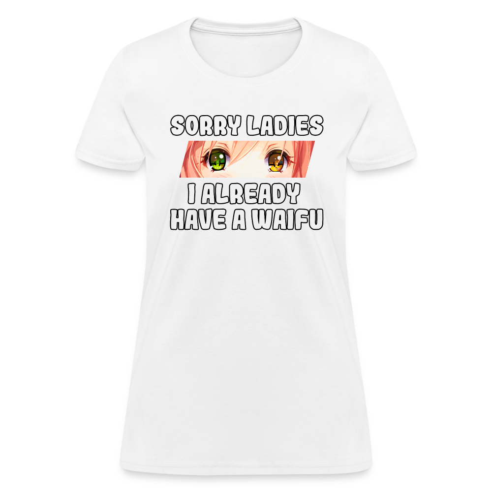 Waifu Anime Lover Women's T-Shirt - white