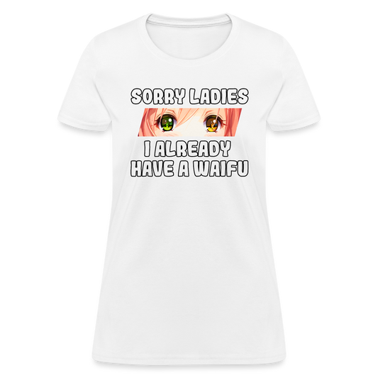 Waifu Anime Lover Women's T-Shirt - white