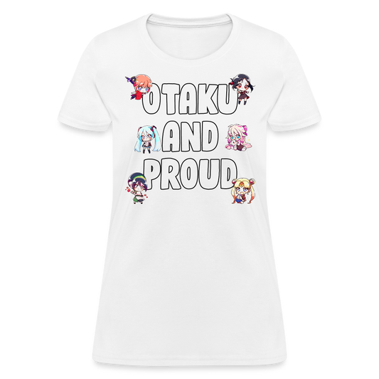 Otaku And Proud Anime Lover Women's T-Shirt - white