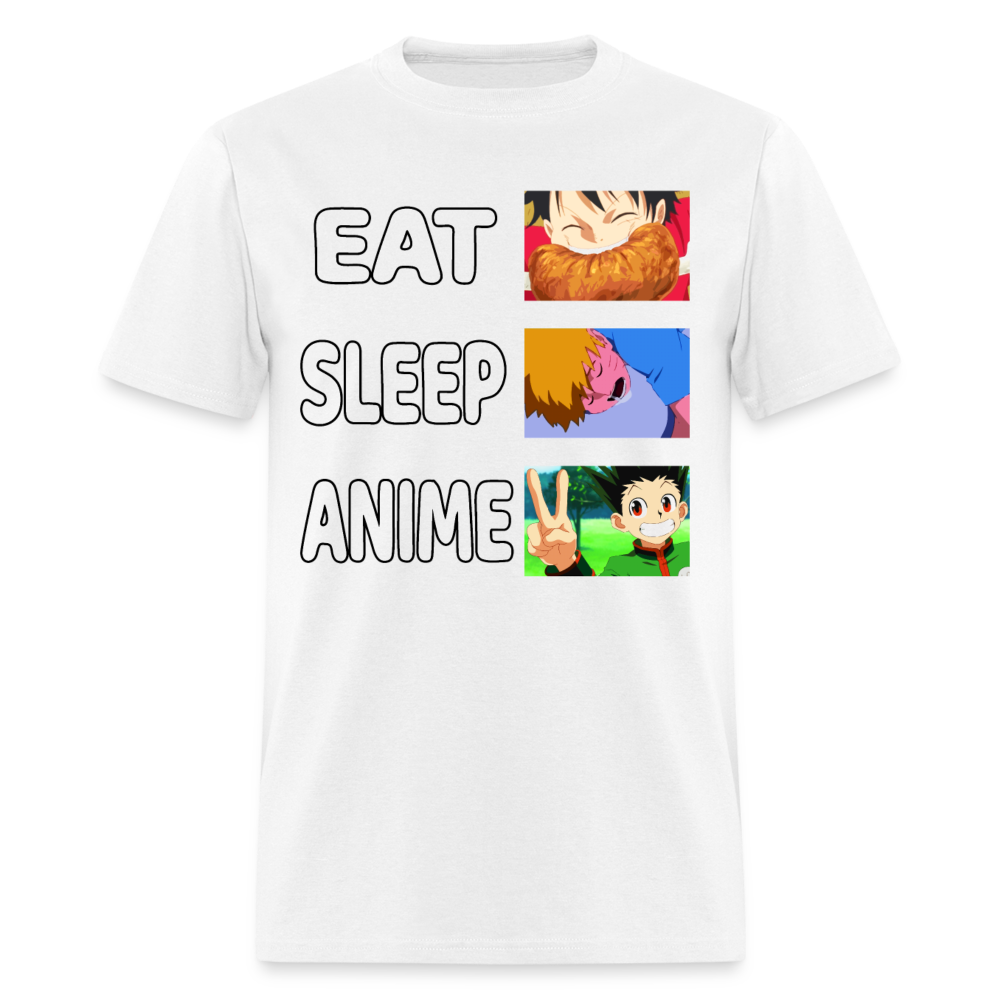 Eat Sleep Anime Lover Unisex T-Shirt - white