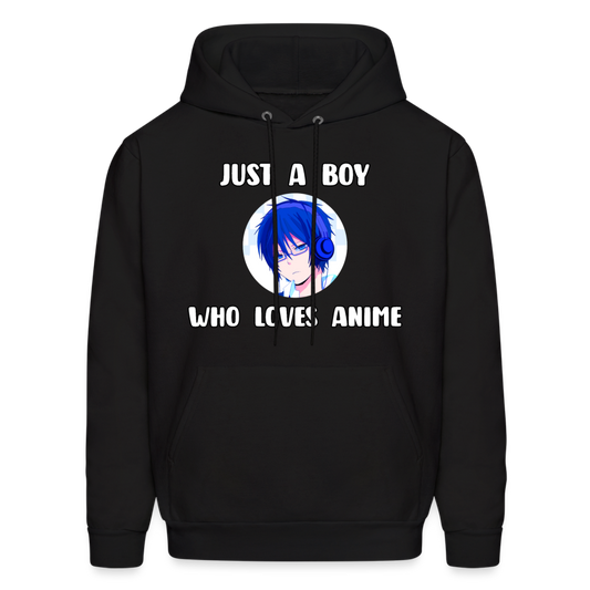 Just A Boy Who Loves Anime Lover Hoodie - black