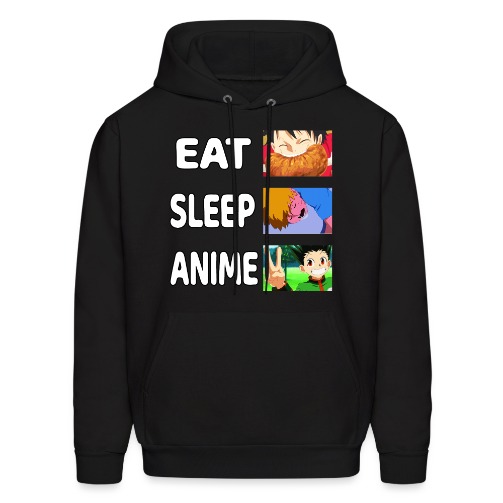 Eat Sleep Anime Lover Hoodie - black