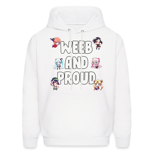 Weeb And Proud Anime Lover Hoodie - white