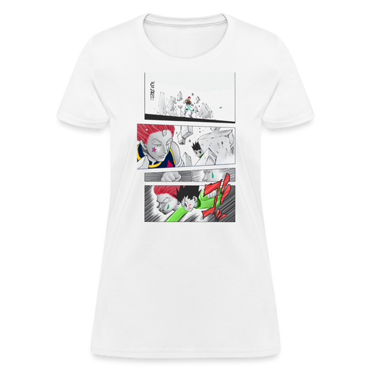 Gon vs Hisoka Premium Hunter x Hunter Women's Manga Anime T-Shirt - white