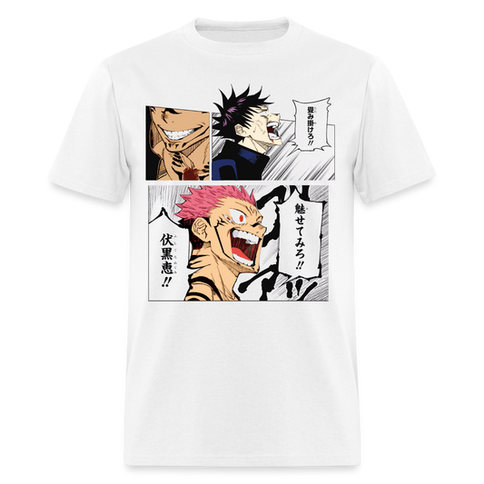 Sukuna Vs. Mugumi Premium Jujutsu Kaisen Manga T-Shirt - white