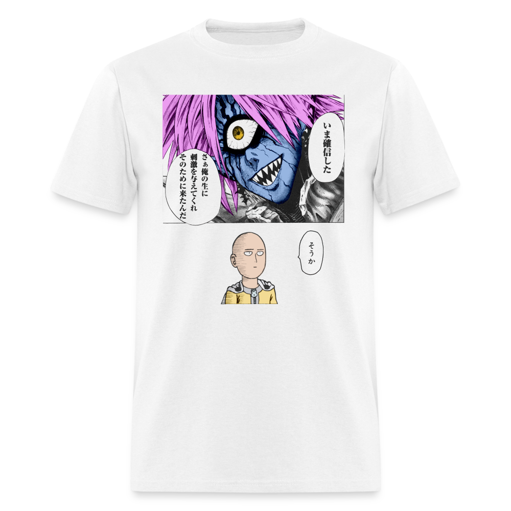 Saitama Vs. Boros Premium OPM Manga T-Shirt - white
