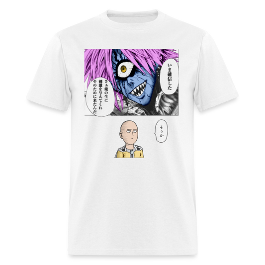 Saitama Vs. Boros Premium OPM Manga T-Shirt - white