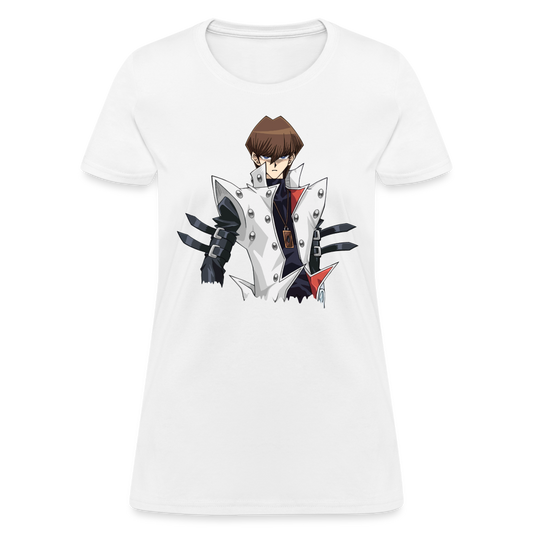 Seto Kaiba Drip Premium Yu Gi Oh! Man Women's Anime T-Shirt - white