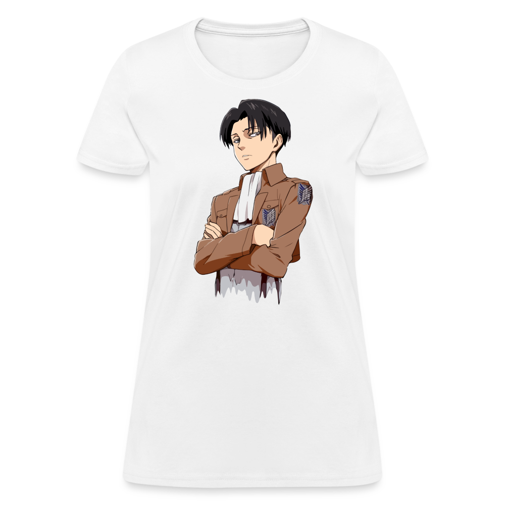 Levi Ackerman Drip Premium AOT Women's Anime T-Shirt - white