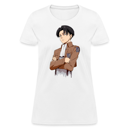 Levi Ackerman Drip Premium AOT Women's Anime T-Shirt - white