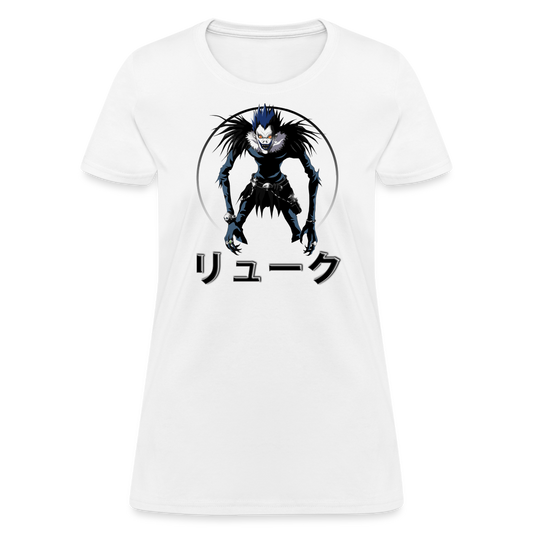 Ryuk Death Note Women's Anime T-Shirt - white