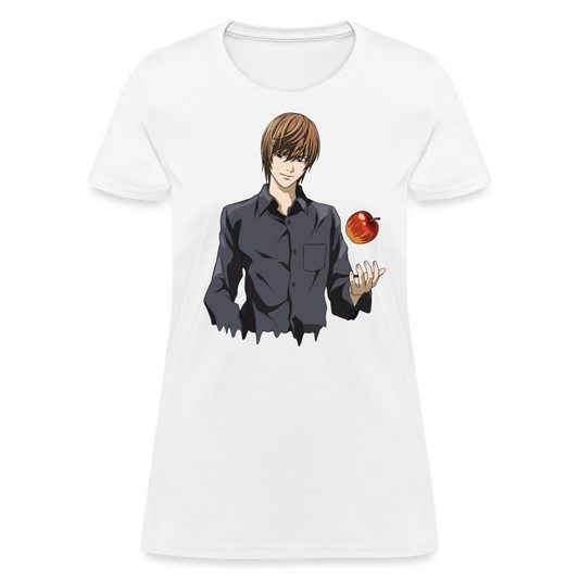 Light Yagami Drip Premium Death Note Women's Anime T-Shirt - white