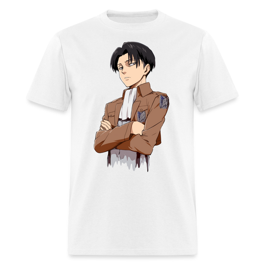 Levi Ackerman Drip Premium AOT Anime T-Shirt - white