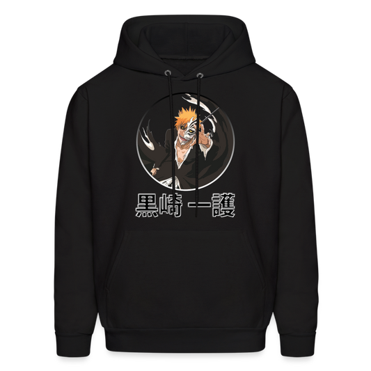 Ichigo Bleach Katakana Anime Hoodie Sweatshirt - black