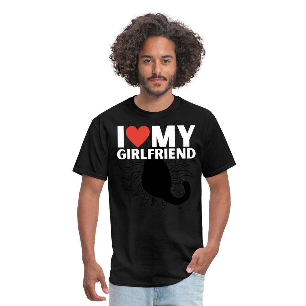 I Love My Girlfriend Unisex Classic T-Shirt - black