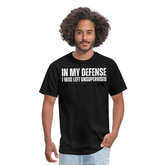 In My Defense Unisex Classic T-Shirt - black