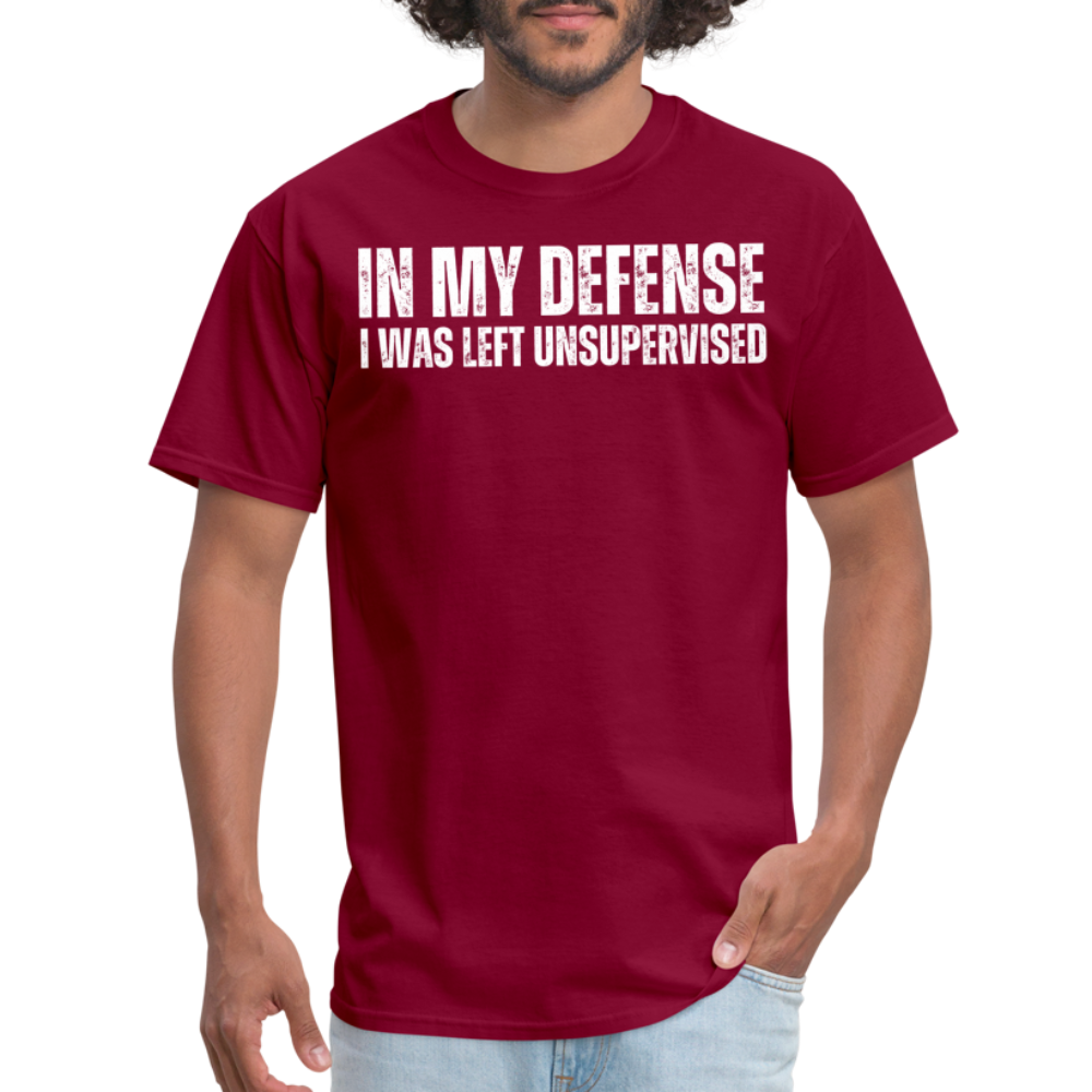 In My Defense Unisex Classic T-Shirt - burgundy