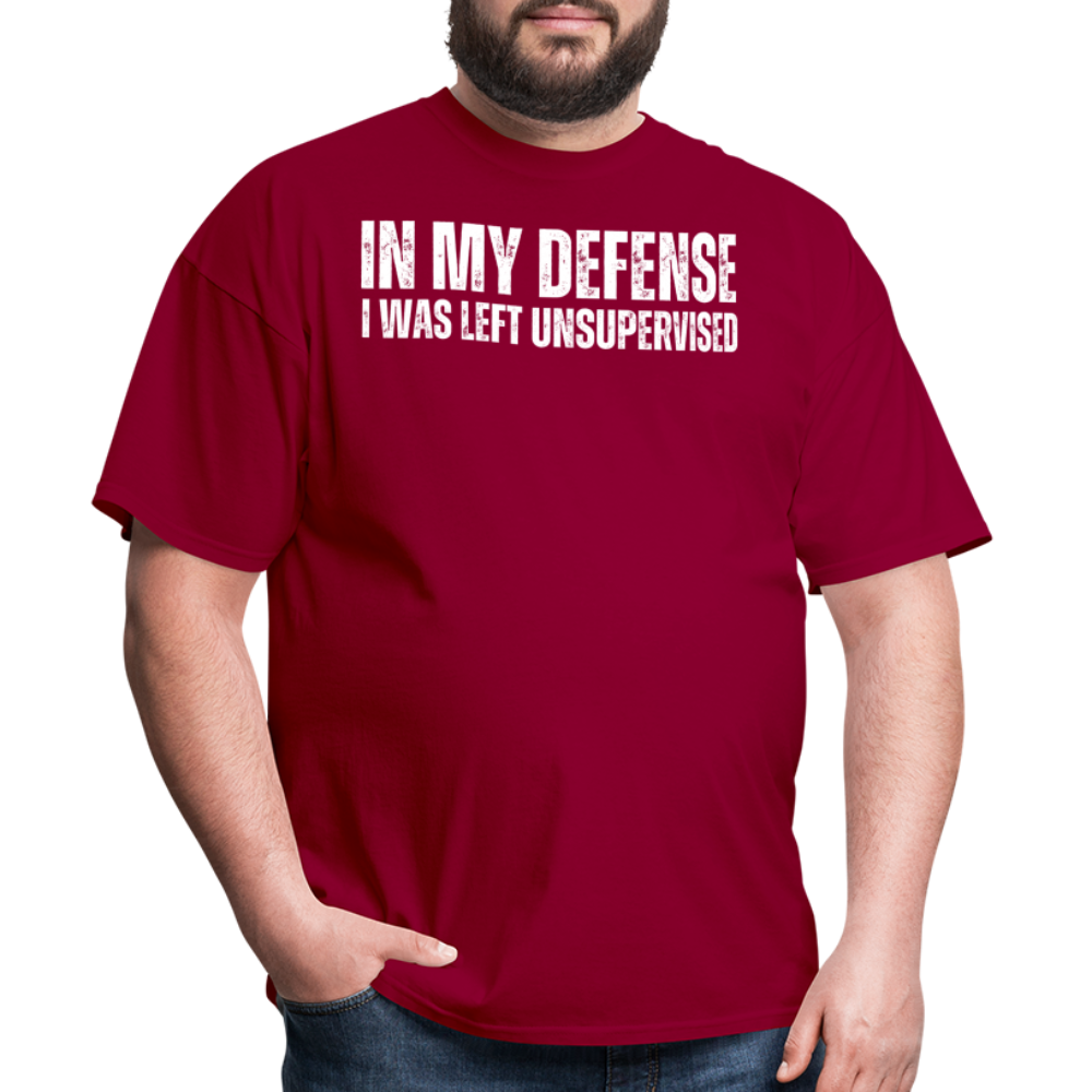 In My Defense Unisex Classic T-Shirt - dark red