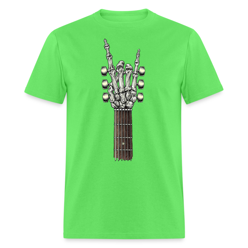 Rock On Guitar Neck Skeleton Hand Rock & Roll Graphic Tee Unisex Classic T-Shirt - kiwi