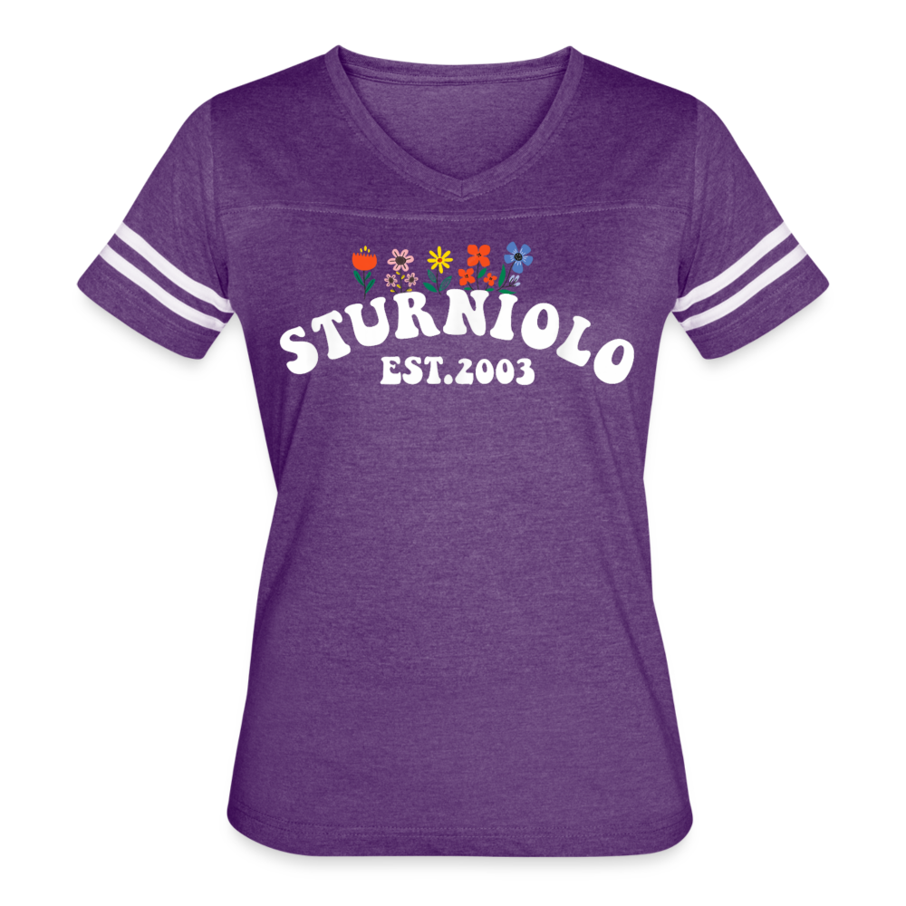 Sturniolo Triplets Women’s Vintage Sport T-Shirt - vintage purple/white
