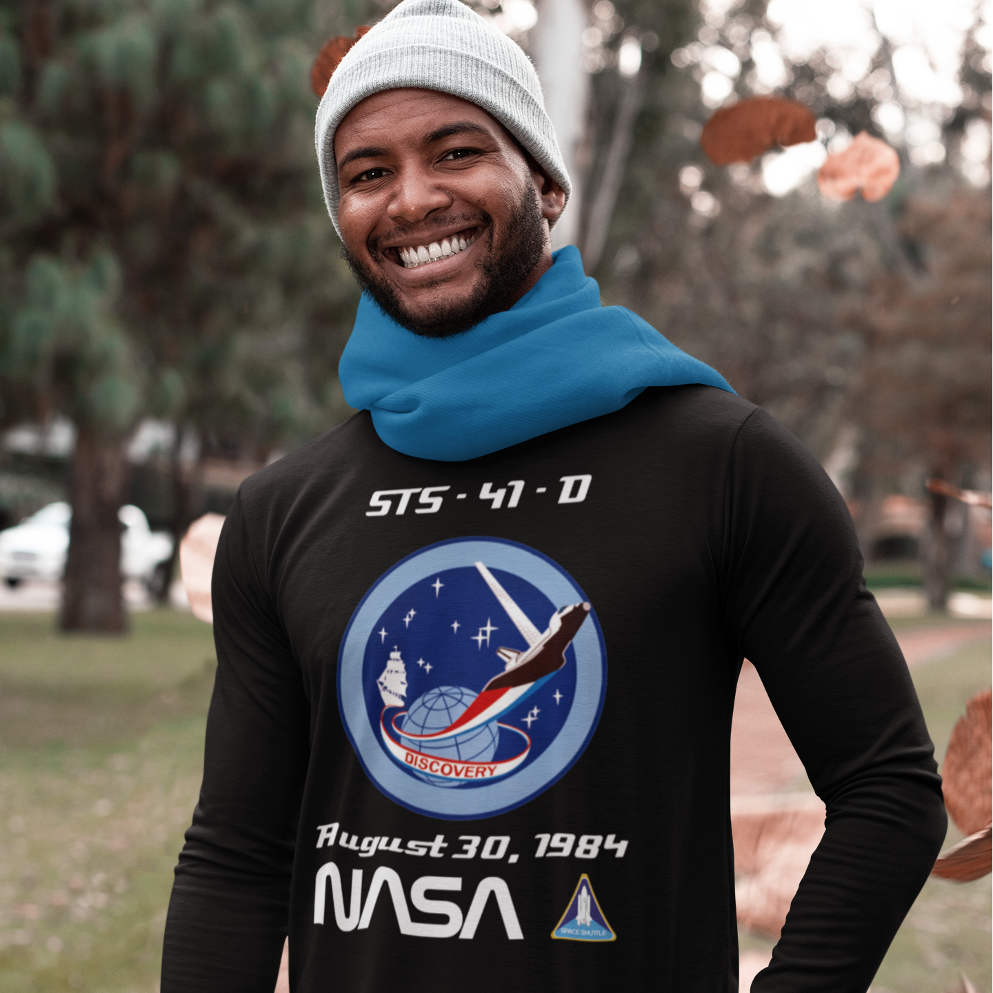 NASA Discovery First Launch Unisex Long Sleeve Tee