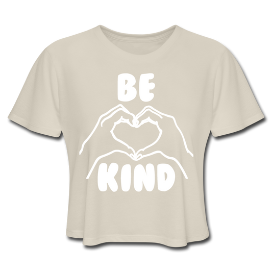 Hands Be Kind Women's Cropped T-Shirt