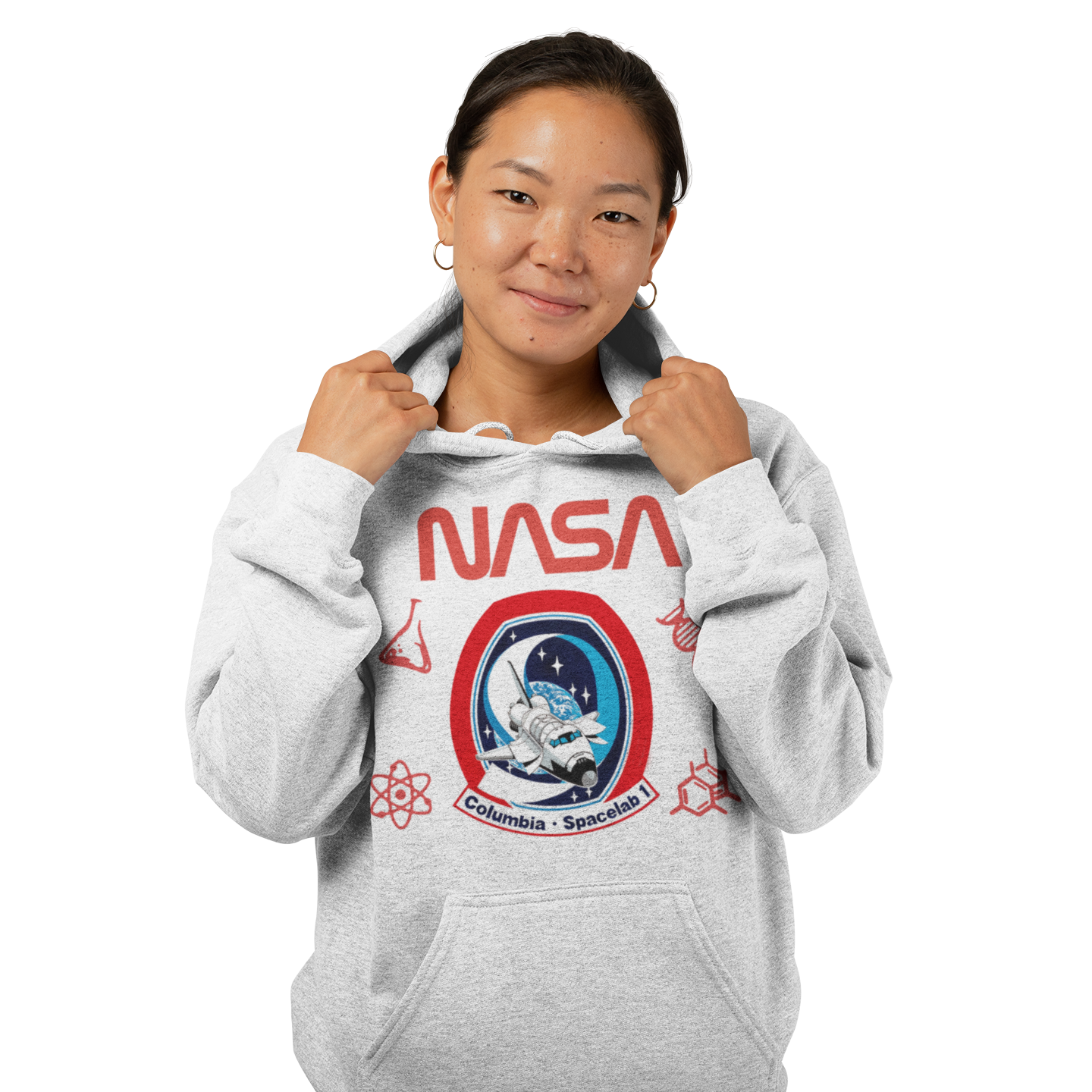 NASA Columbia Space Lab 1 Commemorative Unisex Pullover Hoodie Sweatshirt
