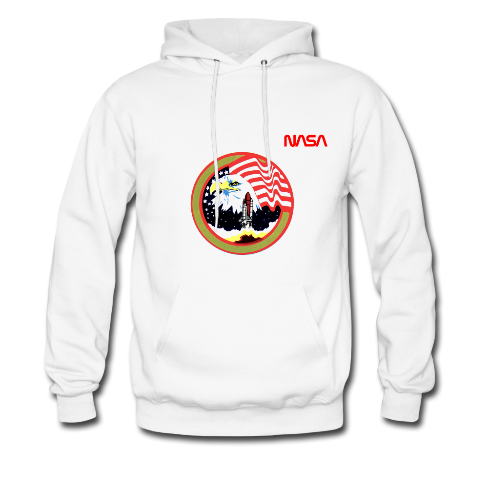 NASA Eagle's Take Off Hoodie - white
