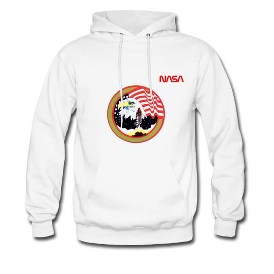 NASA Eagle's Take Off Hoodie - white