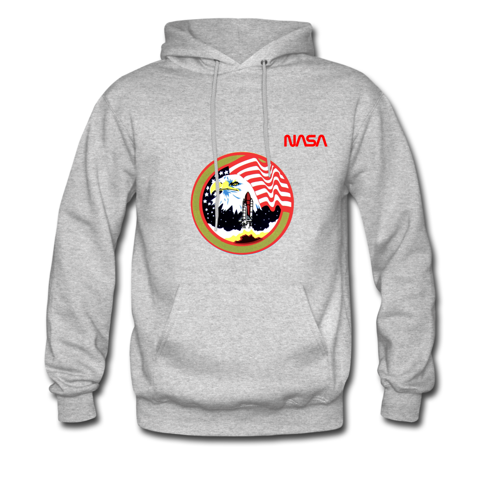 NASA Eagle's Take Off Hoodie - heather gray