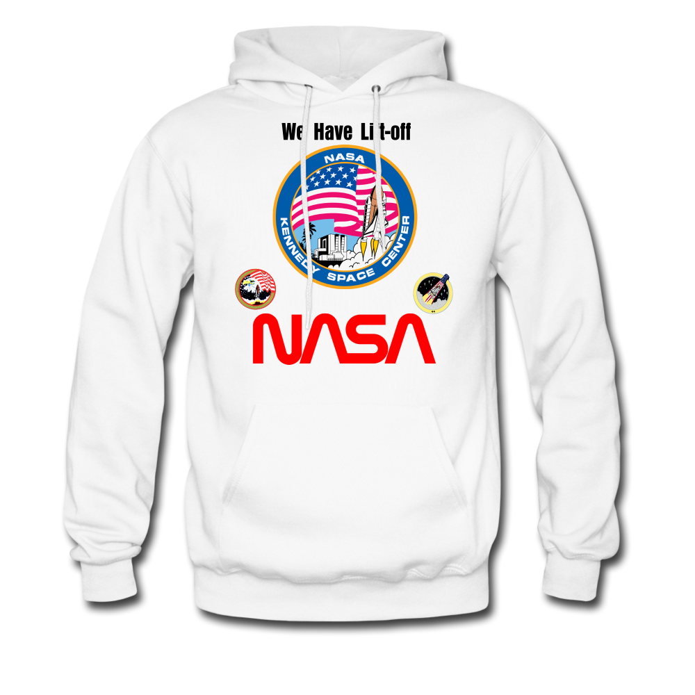 NASA Kennedy Space Center Launch Hoodie - white