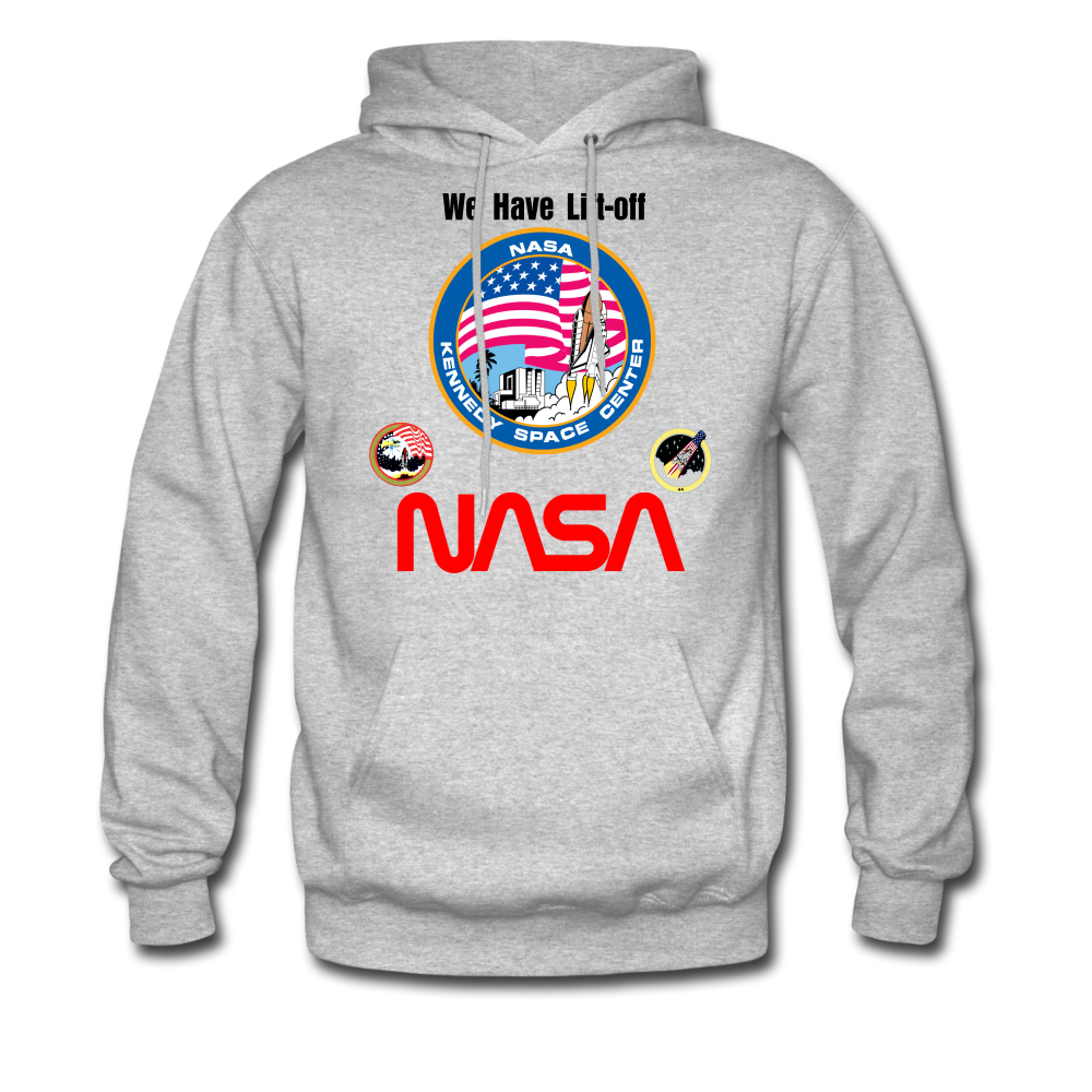 NASA Kennedy Space Center Launch Hoodie - heather gray