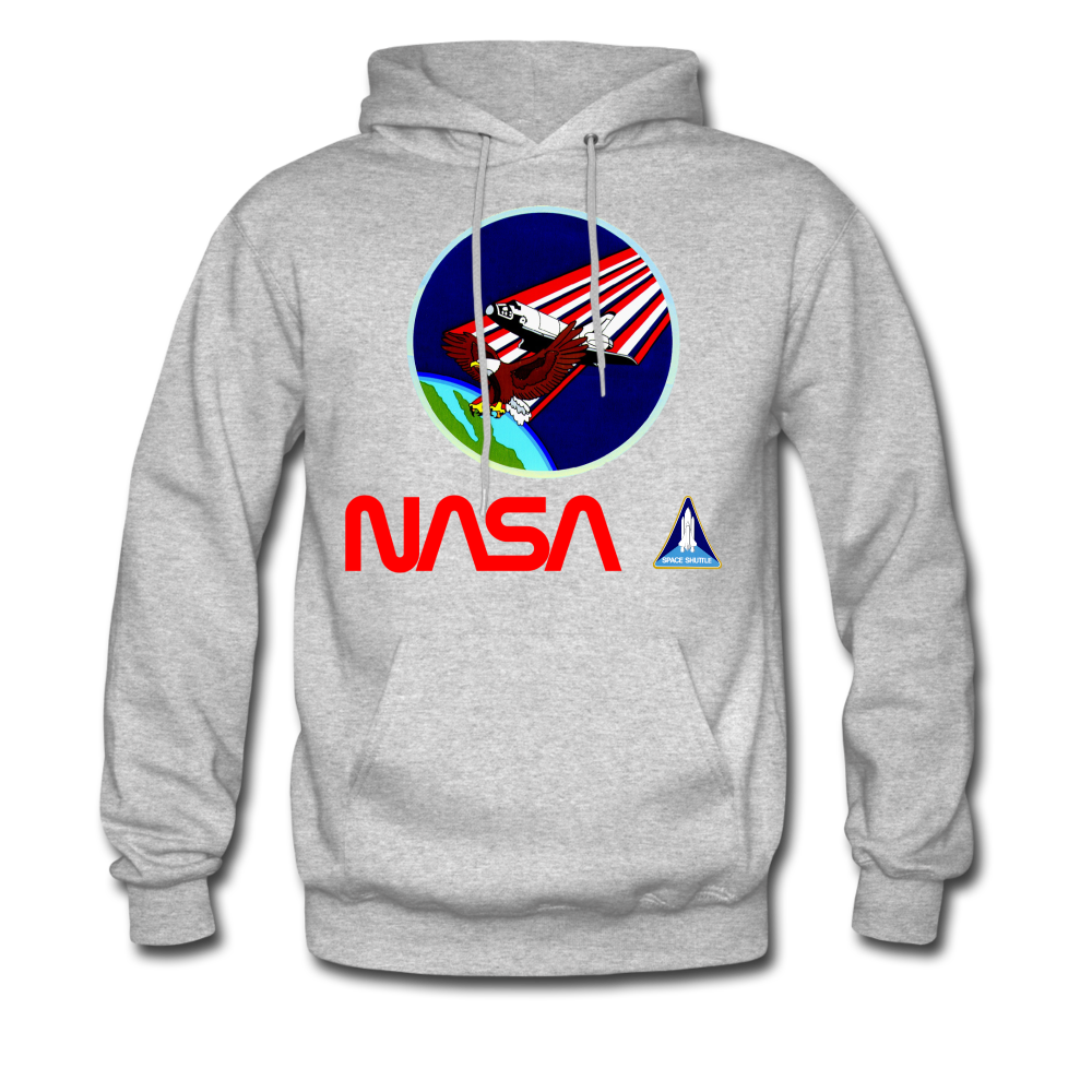 NASA Eagle's Re-entry Hoodie - heather gray