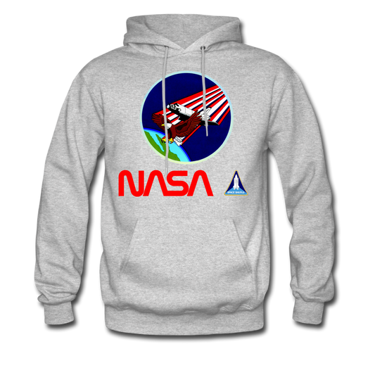 NASA Eagle's Re-entry Hoodie - heather gray