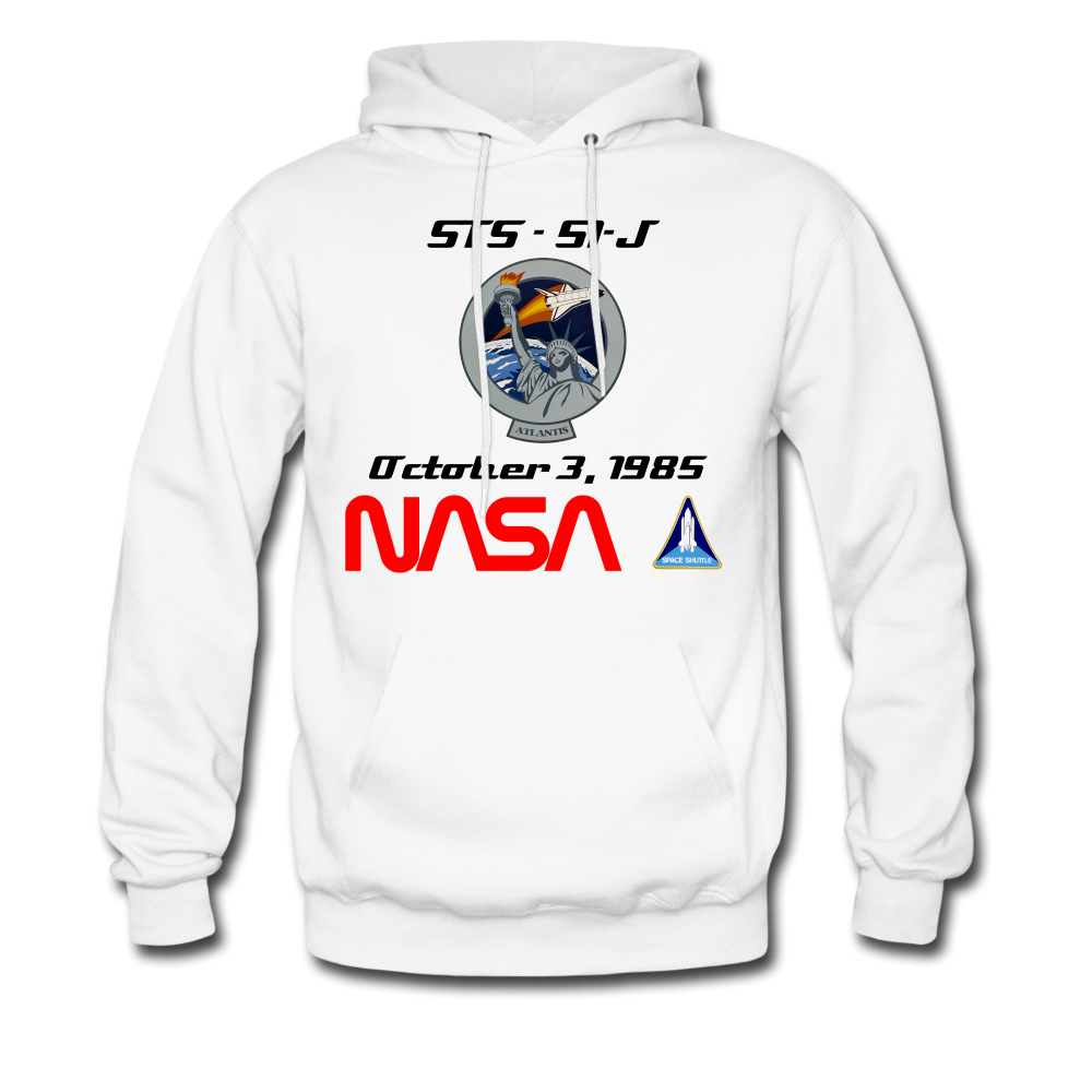 NASA Atlantis First Launch Hoodie - white