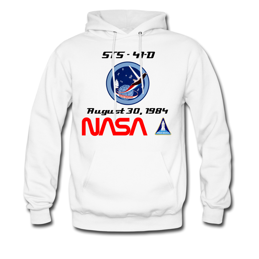 NASA Discovery First Launch Hoodie - white
