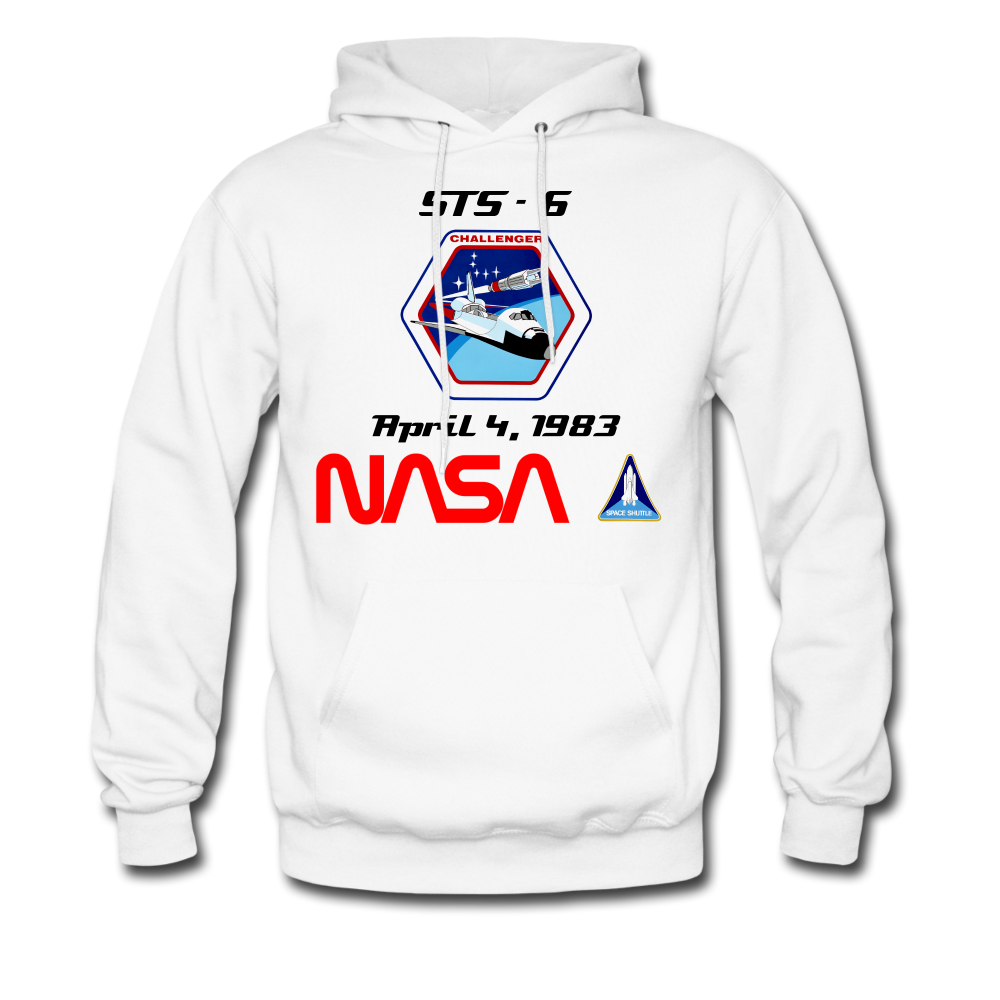NASA Challenger's First Launch Hoodie - white