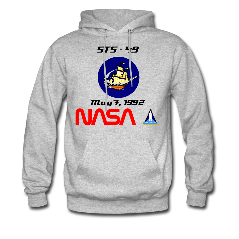 NASA Endeavour's First Launch Hoodie - heather gray