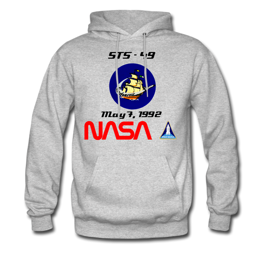 NASA Endeavour's First Launch Hoodie - heather gray